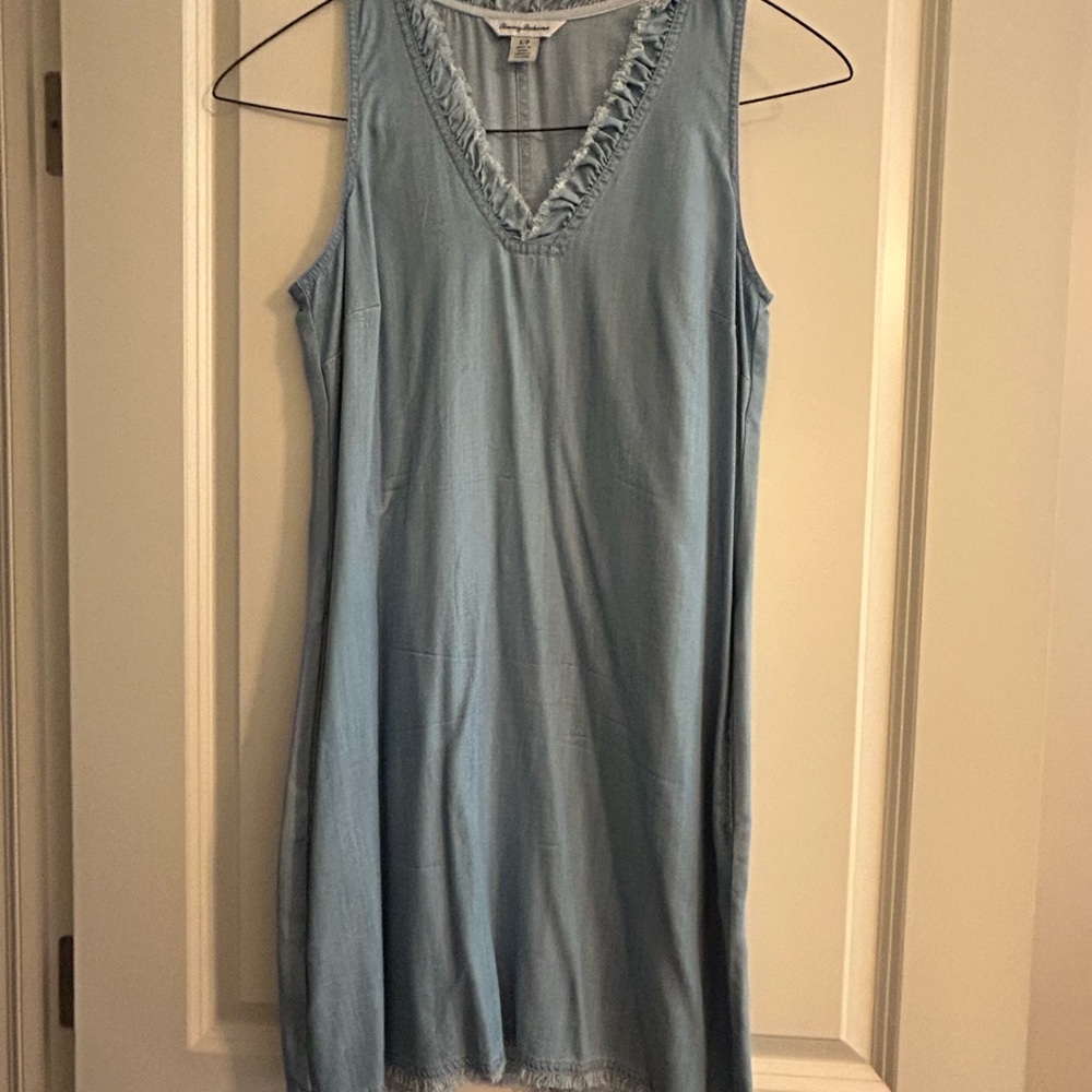 Tommy Bahama light blue Sleeveless V-Neck Mini Dress